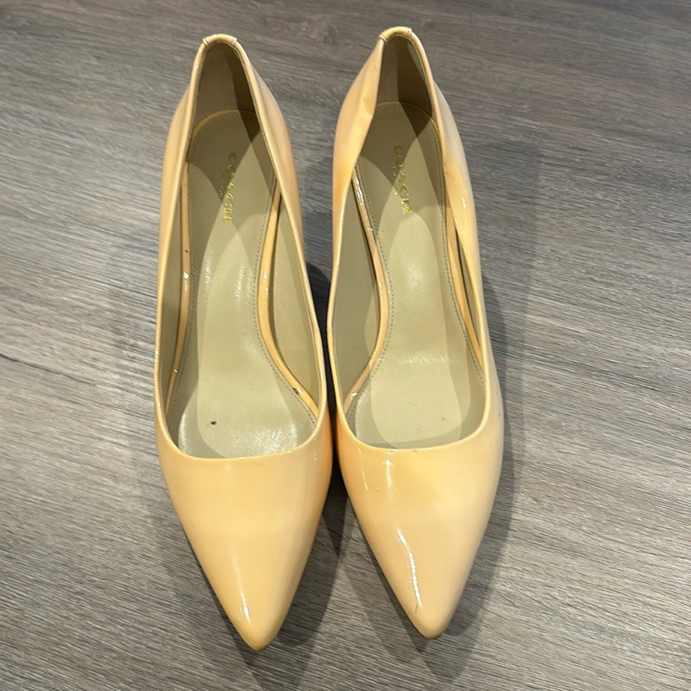 Coach patent leather pumps